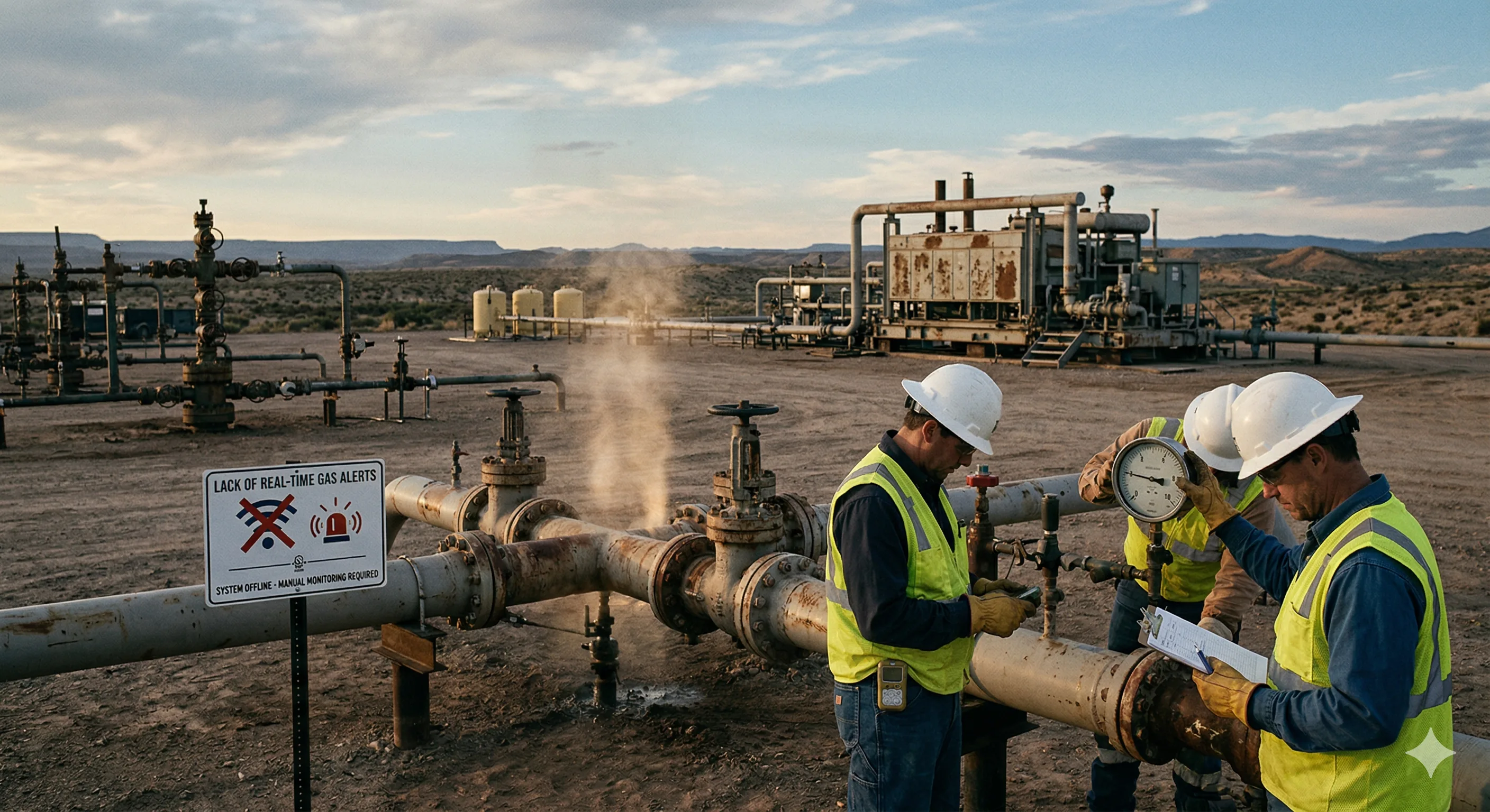 Lack of Real-Time Gas Alerts