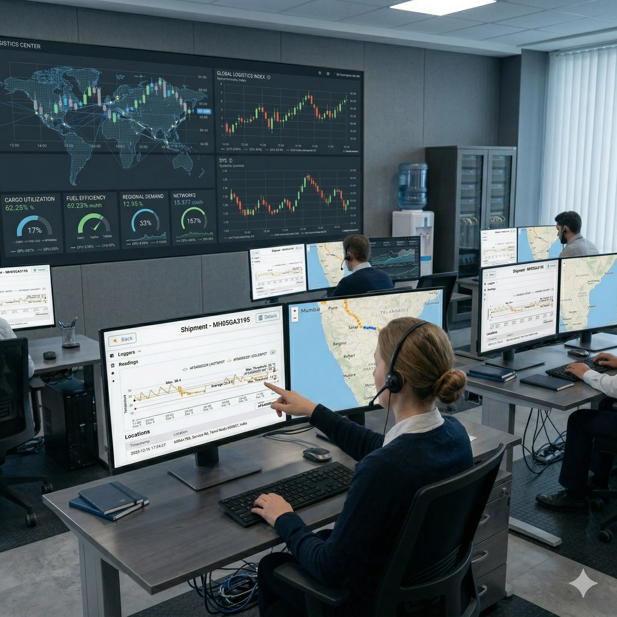Shipments location monitoring