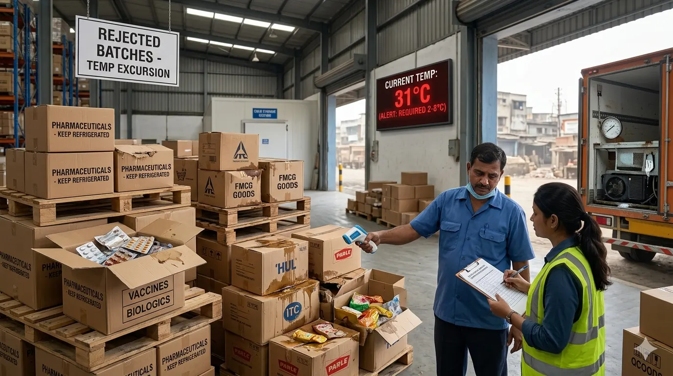 Product spoilage due to temperature excursions