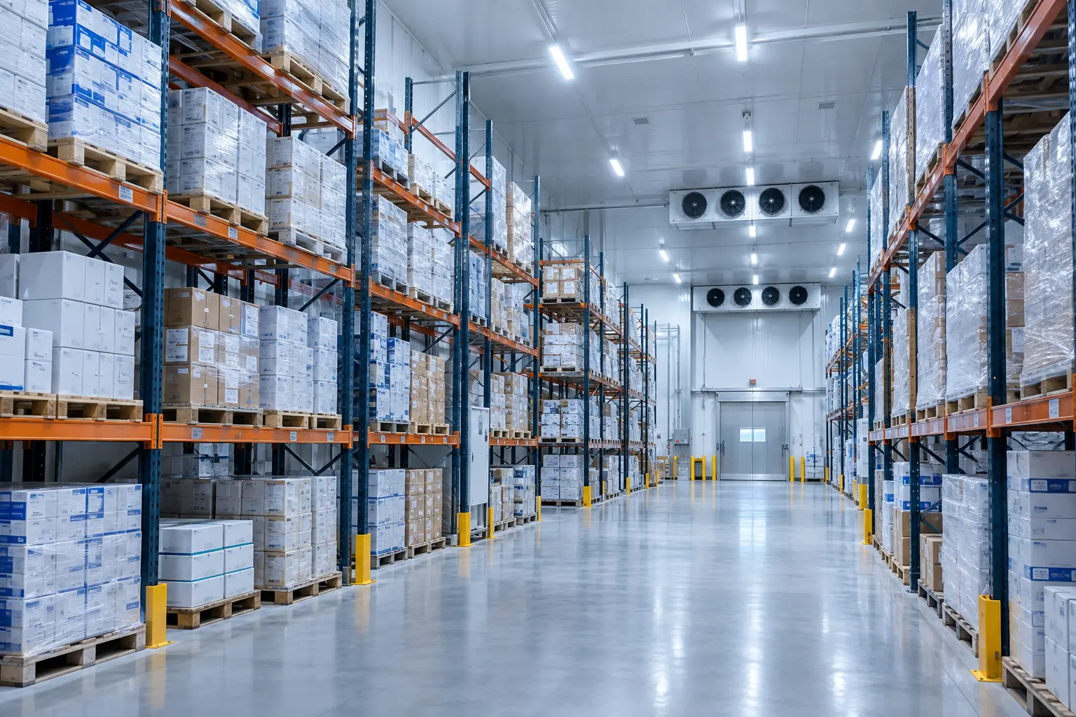 Temperature mapping in a pharmaceutical cold storage warehouse