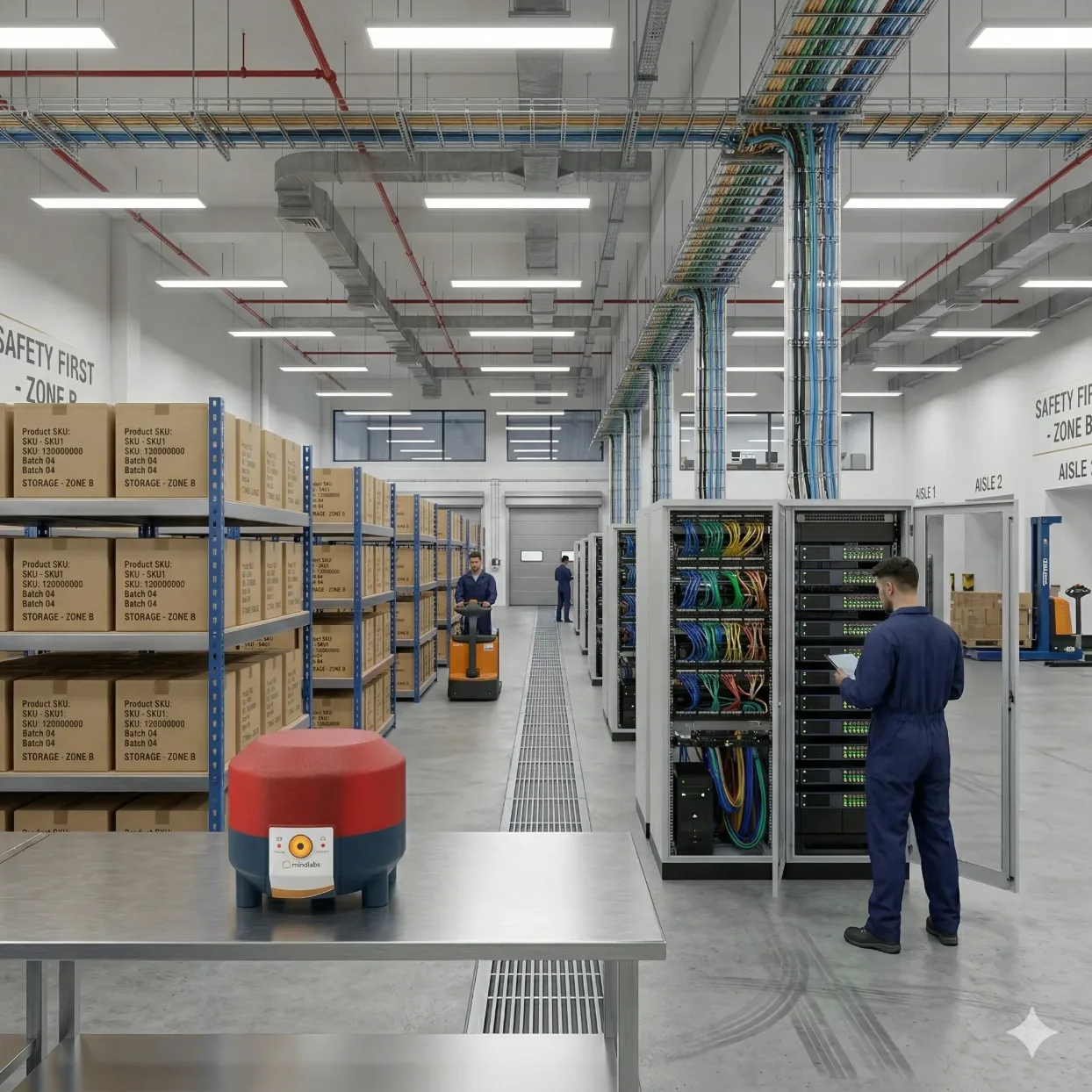 Cold chain warehouse temperature monitoring